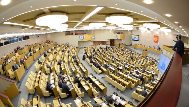 Пленарное заседание Госдумы РФ. Архивное фото
