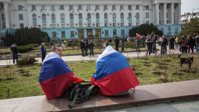 Ситуация в Симферополе. Архивное фото Ситуация в Симферополе. Архивное фото