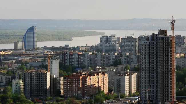 Виды Волгоград река Волга высотки новостройки жилье жилые дома