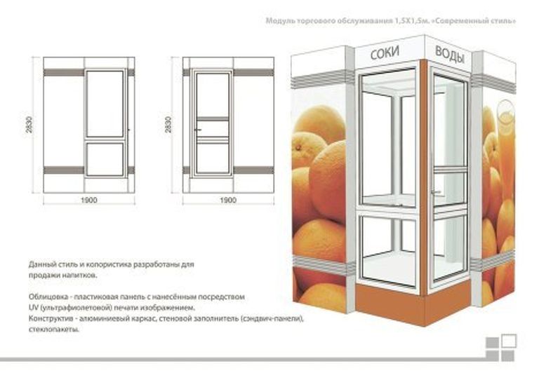 Киоск будущего: типовой проект торговой палатки в Москве Киоск будущего: типовой проект торговой палатки в Москве