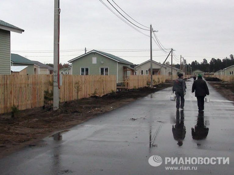 Дома для погорельцев в поселке Белоомут Дома для погорельцев в поселке Белоомут