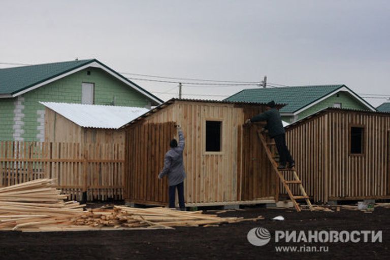 Дома для погорельцев в поселке Белоомут Дома для погорельцев в поселке Белоомут