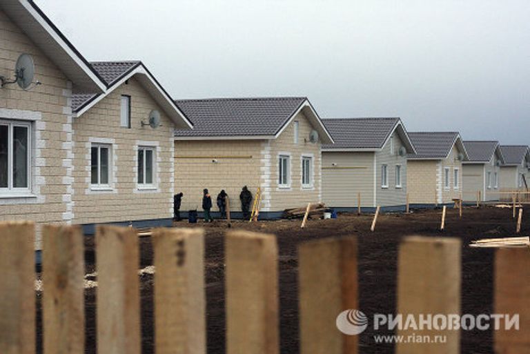 Дома для погорельцев в поселке Белоомут Дома для погорельцев в поселке Белоомут