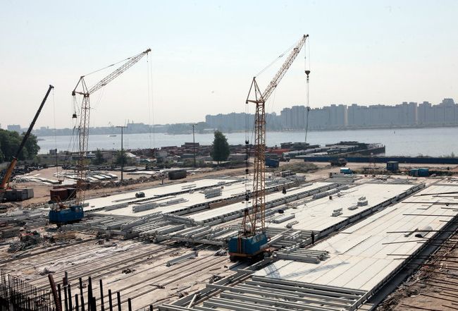 Строительство нового футбольного стадиона Зенит на Крестовском острове в Санкт-Петербурге Строительство нового футбольного стадиона Зенит на Крестовском острове в Санкт-Петербурге