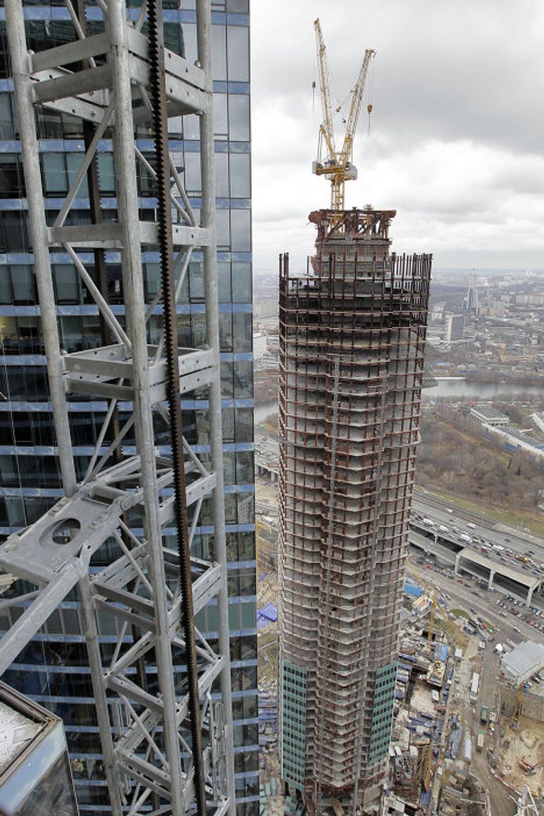 Строительство высотных зданий комплекса Москва-Сити Строительство высотных зданий комплекса Москва-Сити