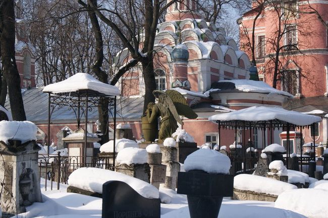 На фото: некрополь Донского монастыря. На фото: некрополь Донского монастыря.