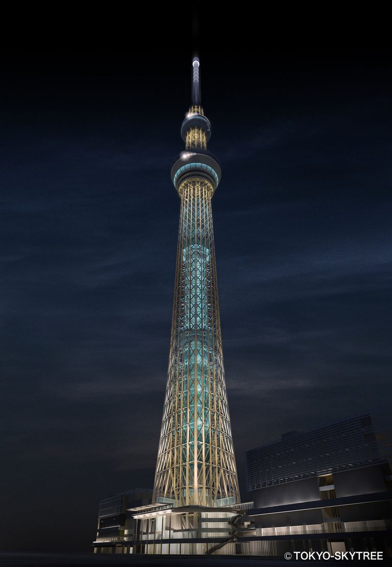 Здание самой высокой в мире телебашни Tokyo Sky Tree Здание самой высокой в мире телебашни Tokyo Sky Tree