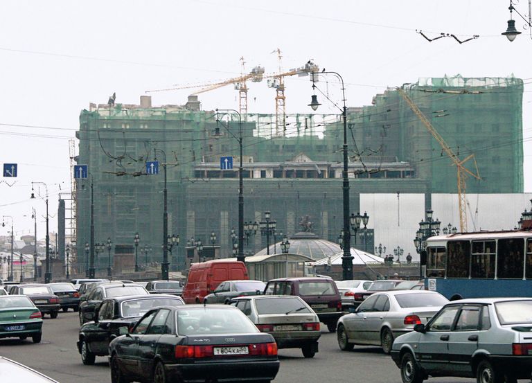 Снос гостиниц Россия, Москва и Интурист