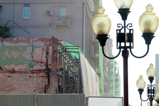Снос исторической усадьбы на Арбате в Москве