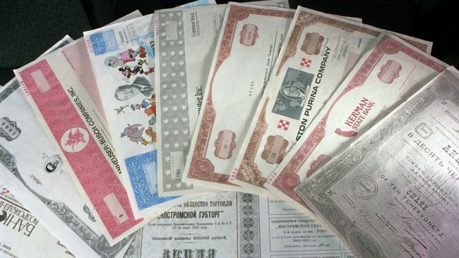 Московская центральная фондовая биржа. Ценные бумаги