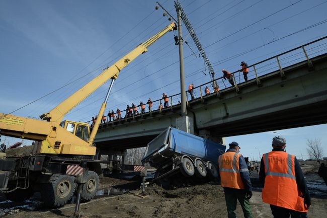 Ликвидация последствий ДТП на Каширском шоссе в Подмосковье