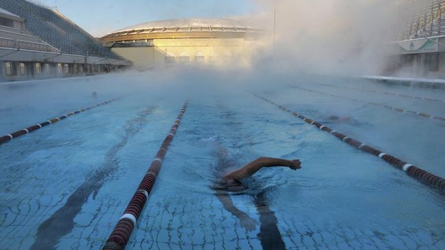 Открытый бассейн спорткомплекса Лужники