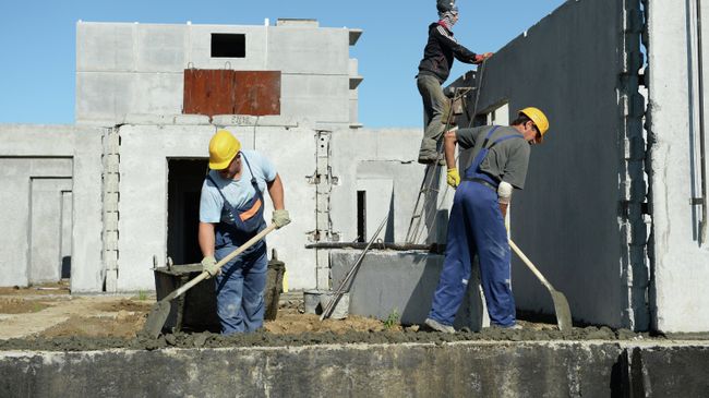 Строительство нового микрорайона Просторный в Новосибирске