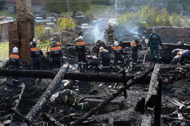 Пожар в интернате в Новгородской области