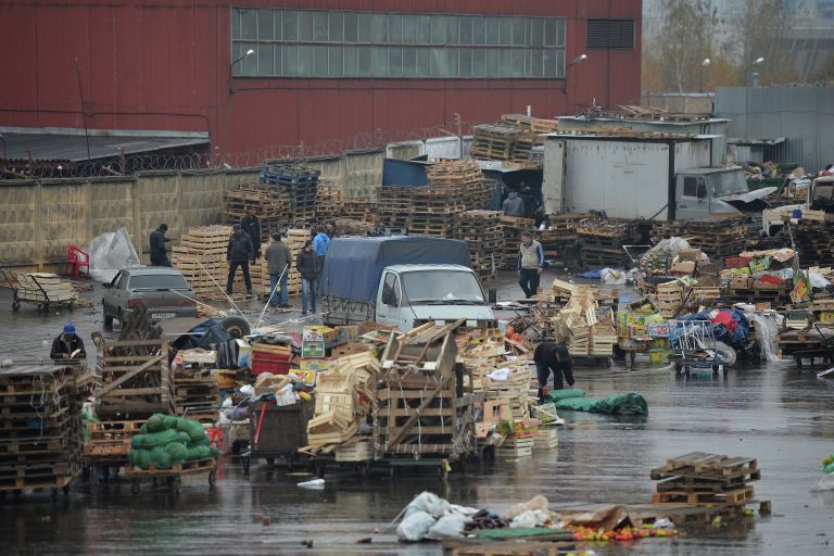 Закрывшийся рынок при овощебазе Новые Черемушки в Бирюлево Закрывшийся рынок при овощебазе Новые Черемушки в Бирюлево