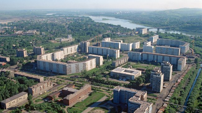 Вид на город
