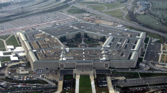 Здание Пентагона в штате Вирджиния в США Здание Пентагона в штате Вирджиния в США