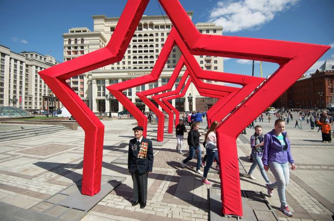 Москва в преддверии Дня Победы