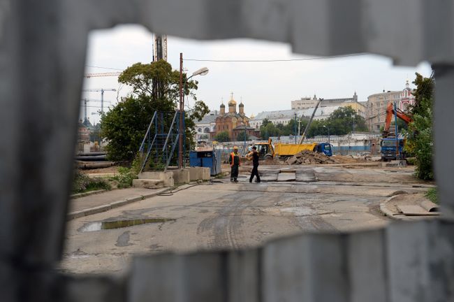 Археологические раскопки в парке Зарядье
