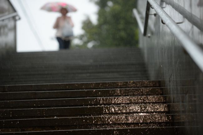 Сильный дождь в Москве