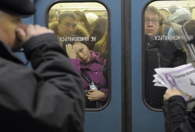 Московское метро в час пик