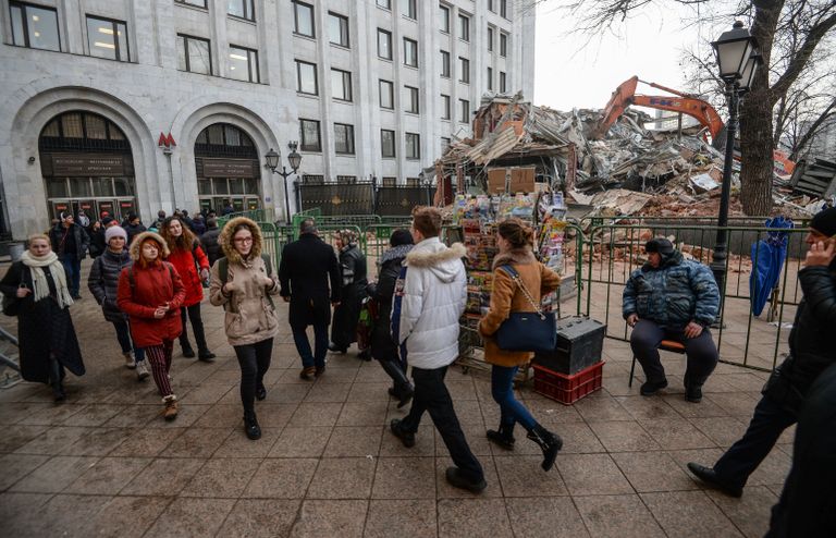 Снос незаконных построек в Москве