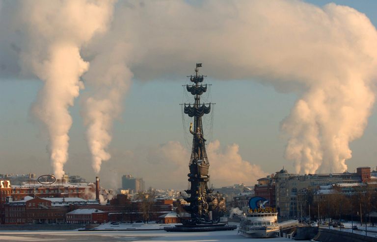 Морозная погода в Москве Морозная погода в Москве