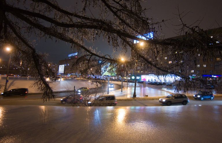 Последствия ледяного дождя в Москве Последствия ледяного дождя в Москве