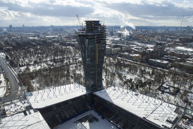 Строительство стадиона ЦСКА в Москве