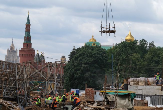 Строительство парка Зарядье Строительство парка Зарядье