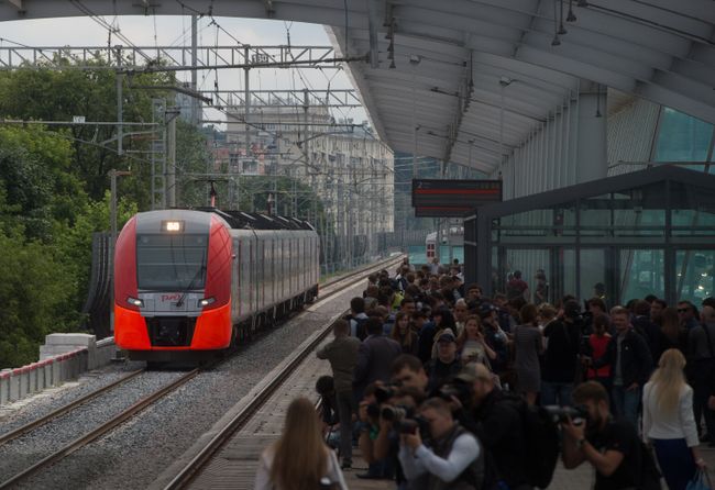 Тестовая поездка электропоезда Ласточка Тестовая поездка электропоезда Ласточка
