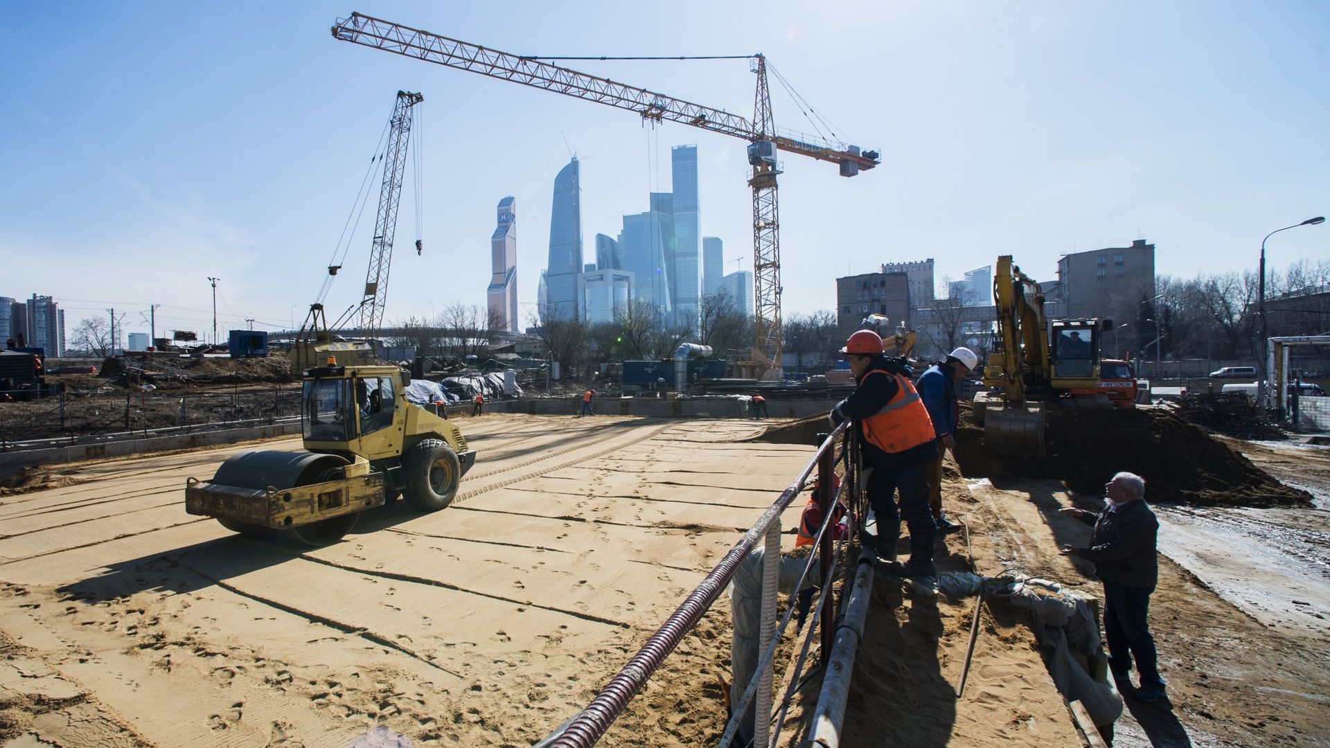 Строительство железной дороги в Москве Строительство железной дороги в Москве - РИА Новости, 1920, 22.04.2021