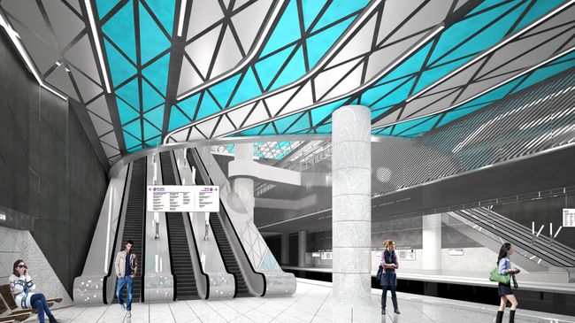 Станция Окская Кожуховской линии метро Москвы Станция Окская Кожуховской линии метро Москвы