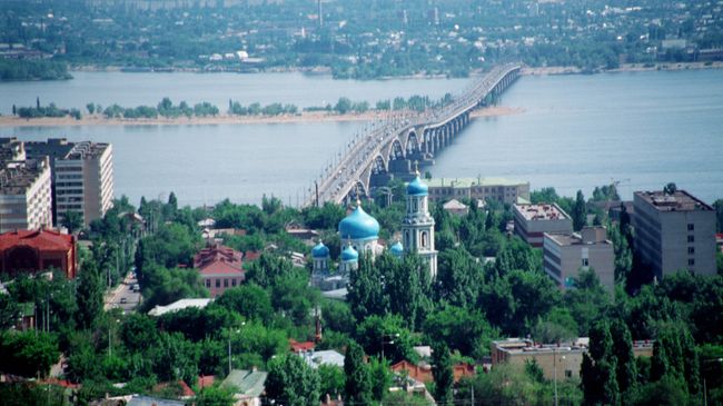 Вид на город Саратов