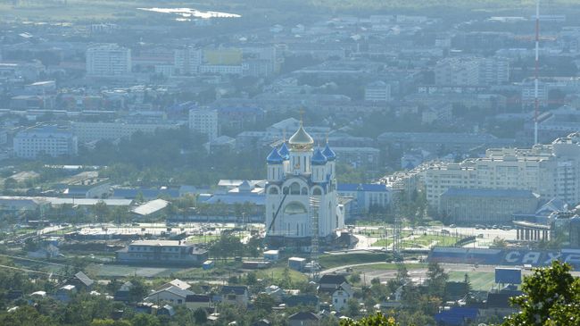 Вид на Южно-Сахалинск. Архивное фото
