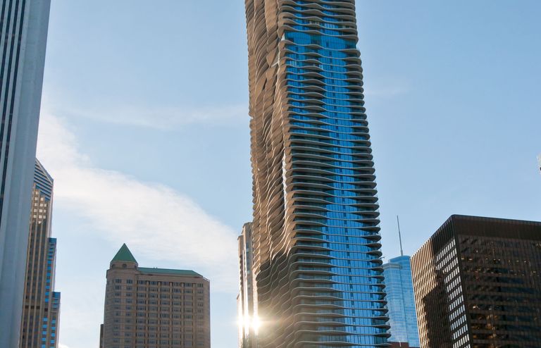 Aqua Tower в Чикаго Aqua Tower в Чикаго