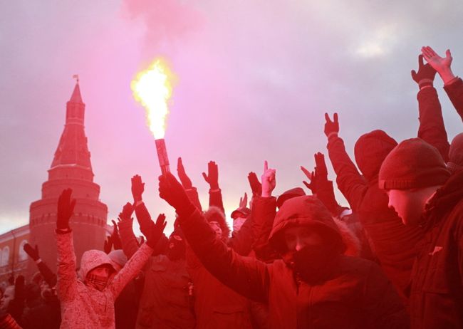Акция на Манежной площади в память об убитом Егоре Свиридове
