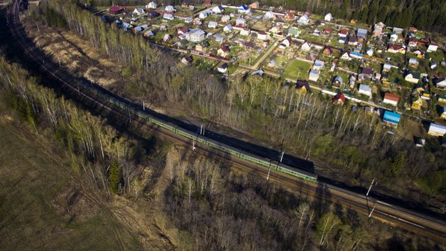 Электричка в Подмосковье