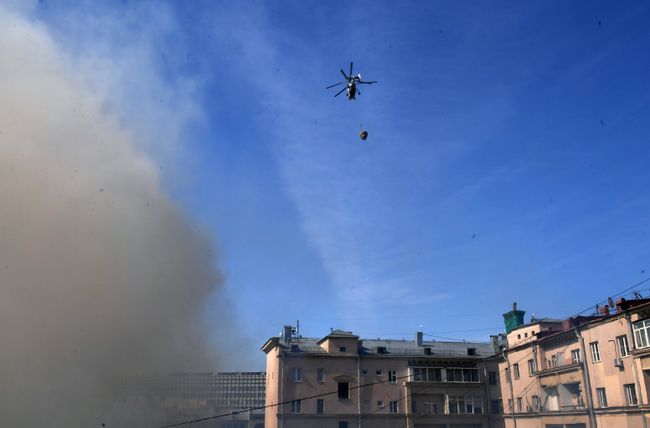 Пожар в центре Москвы Пожар в центре Москвы