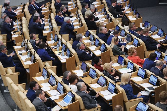 Пленарное заседание Госдумы РФ