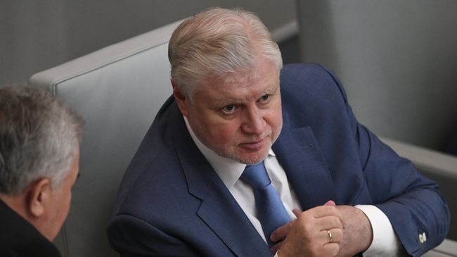 Руководитель фракции политической партии Справедливая Россия Сергей Миронов