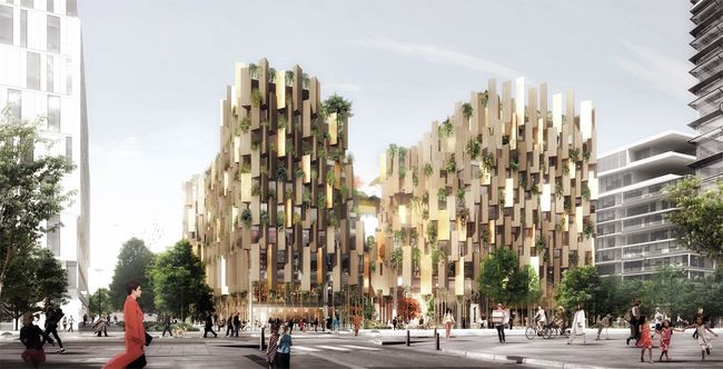 Проект эко-отеля в Париже архбюро Kengo Kuma