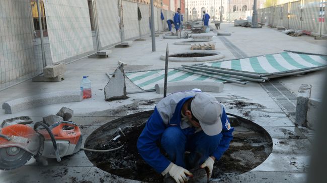 Реконструкция улицы в Москве