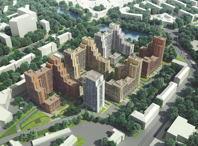 Проект ЖК на Мантулинской улице в Пресненском районе в Москве