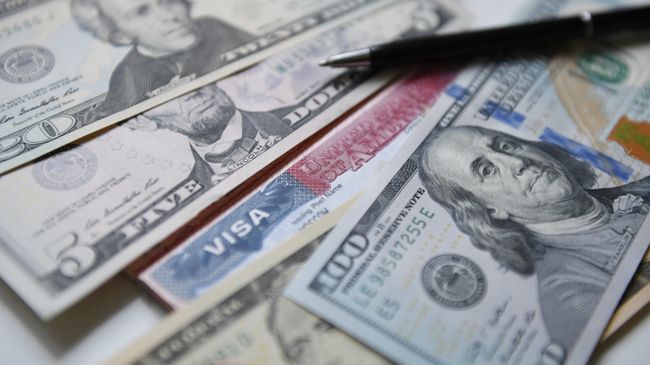 Американская виза и доллары. Американская виза и доллары.