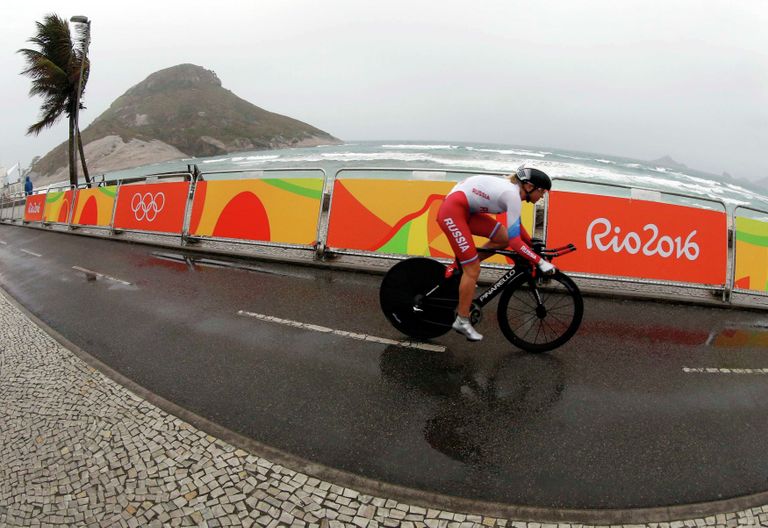 Российская велогонщица Ольга Забелинская