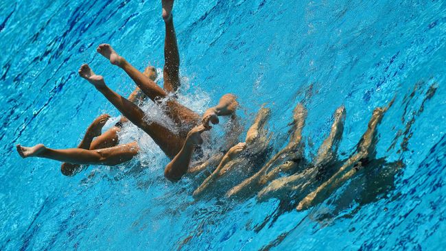 Спорстменки сборной России по синхронному плаванию