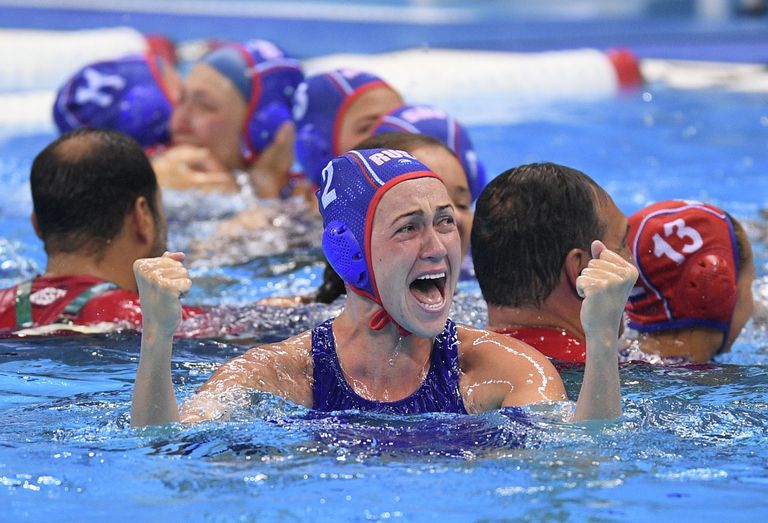 Игрок женской сборной России по водному поло Надежда Глызина