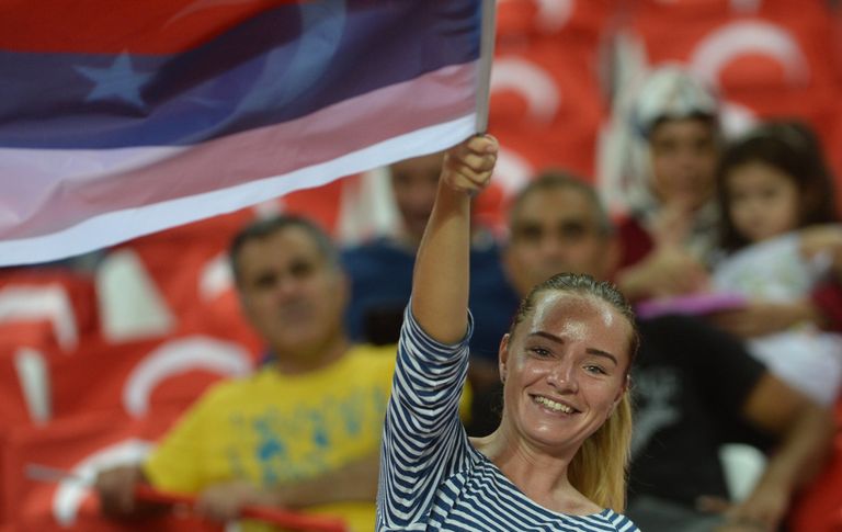 Болельщица сборной России