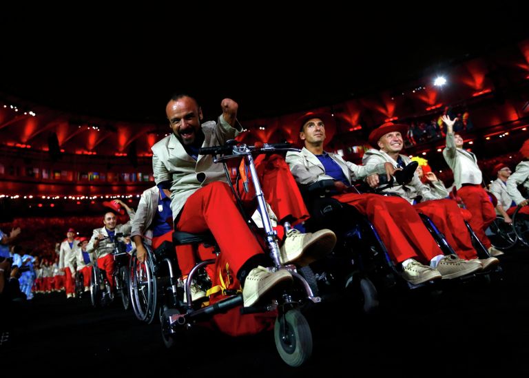 Спортсмены паралимпийской сборной Испании